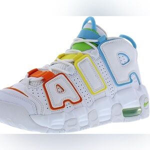 Kids Nike Air More Uptempo sneaker, nicknamed “White Rainbow”🌈 size 11 kids